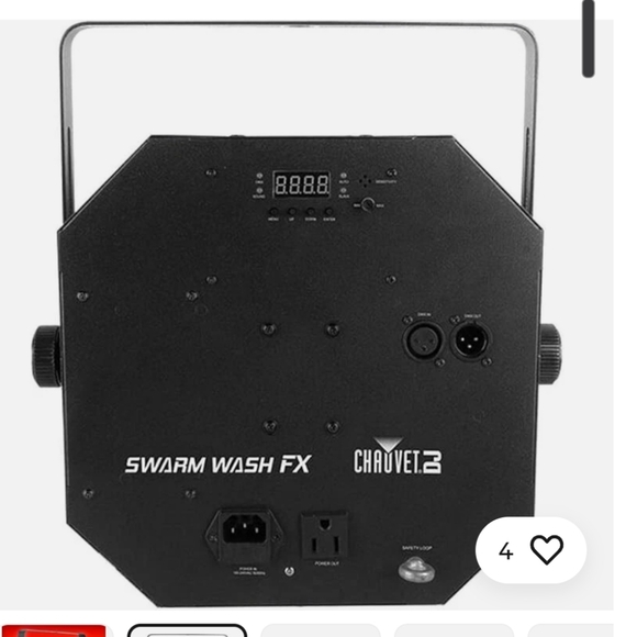 Black Octagonal LED DJ Light - Picture 4 of 8